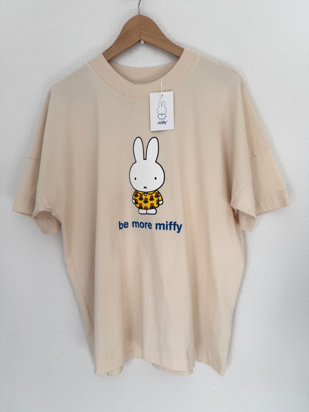 NEW Miffy Wome’s Graphic Tee - Be More Miffy 100% Organic Cotton Small